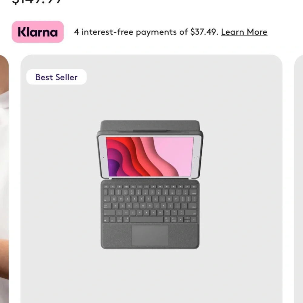 Logitech Combo Touch: Gray Tablet with Keyboard Case